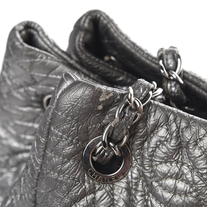 Chanel Vinyl Graphic Edge Tote Silver 15 of 21