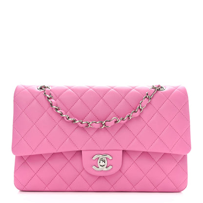 Chanel Lambskin Quilted Medium Double Flap Pink 1 of 11