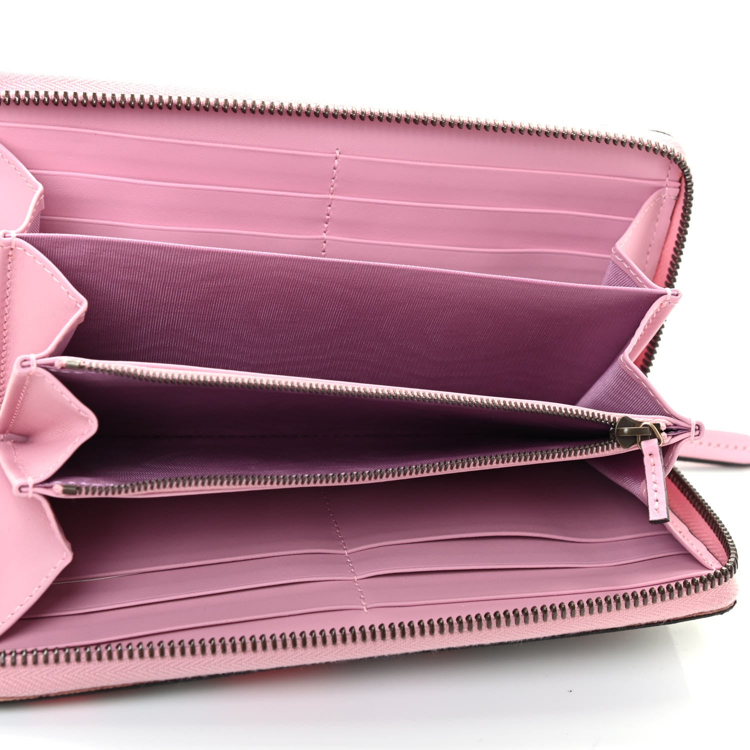 Gucci GG Supreme Monogram Strawberry Zip Around Wallet Light Pink 5 of 7