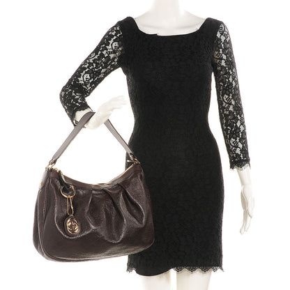 Gucci Guccissima Medium Sukey Hobo Dark Brown 2 of 7