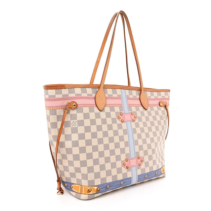 Louis Vuitton Damier Azur Summer Trunks Neo Neverfull MM 4 of 16