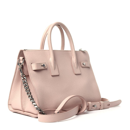 Saint Laurent Grained Calfskin Baby Sac De Jour Souple Marble Pink 4 of 12