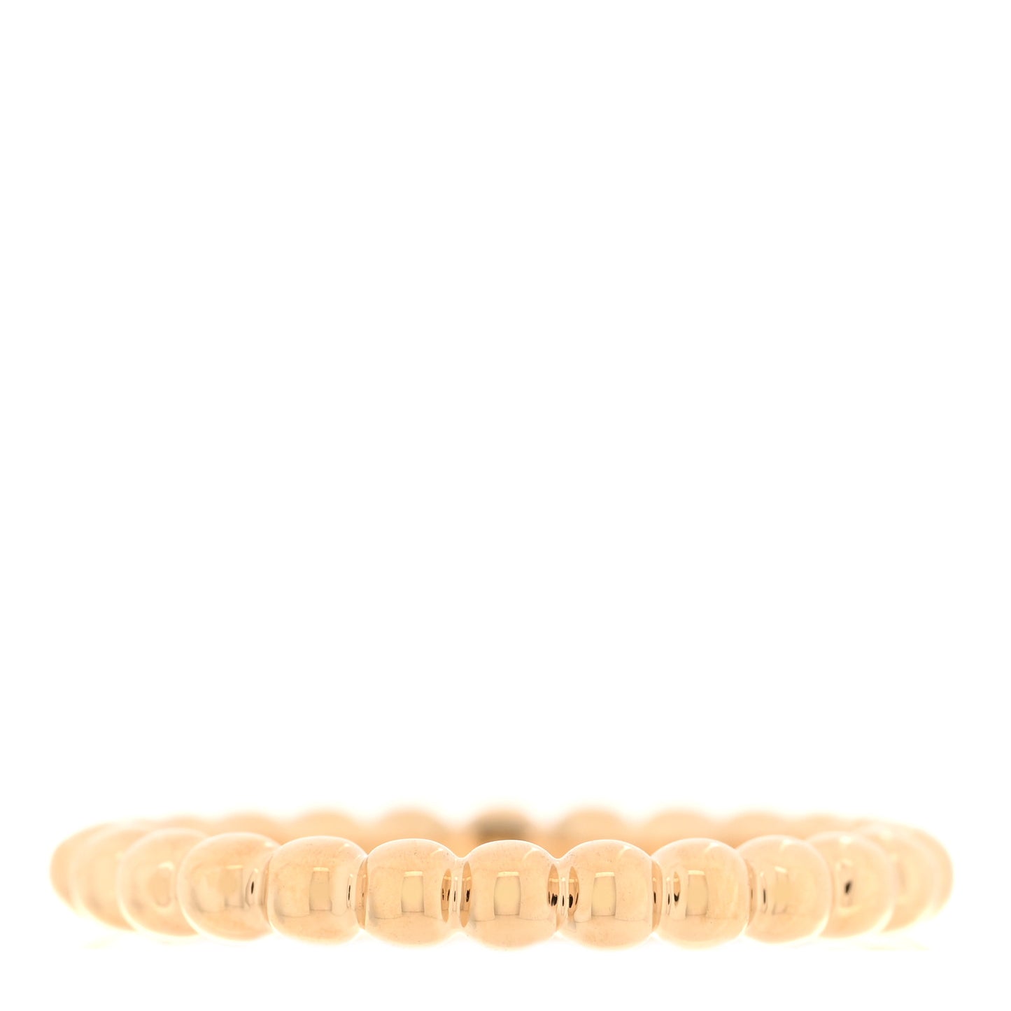 18K Yellow Gold Medium Perlee Ring 56 7.5