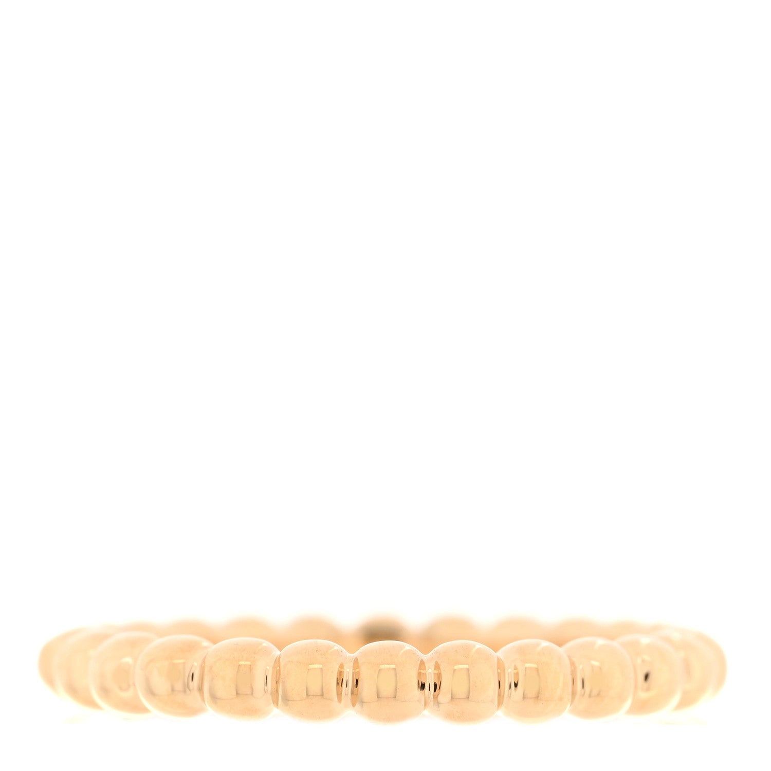 Van Cleef & Arpels 18K Yellow Gold Medium Perlee Ring 56 7.5 2 of 4