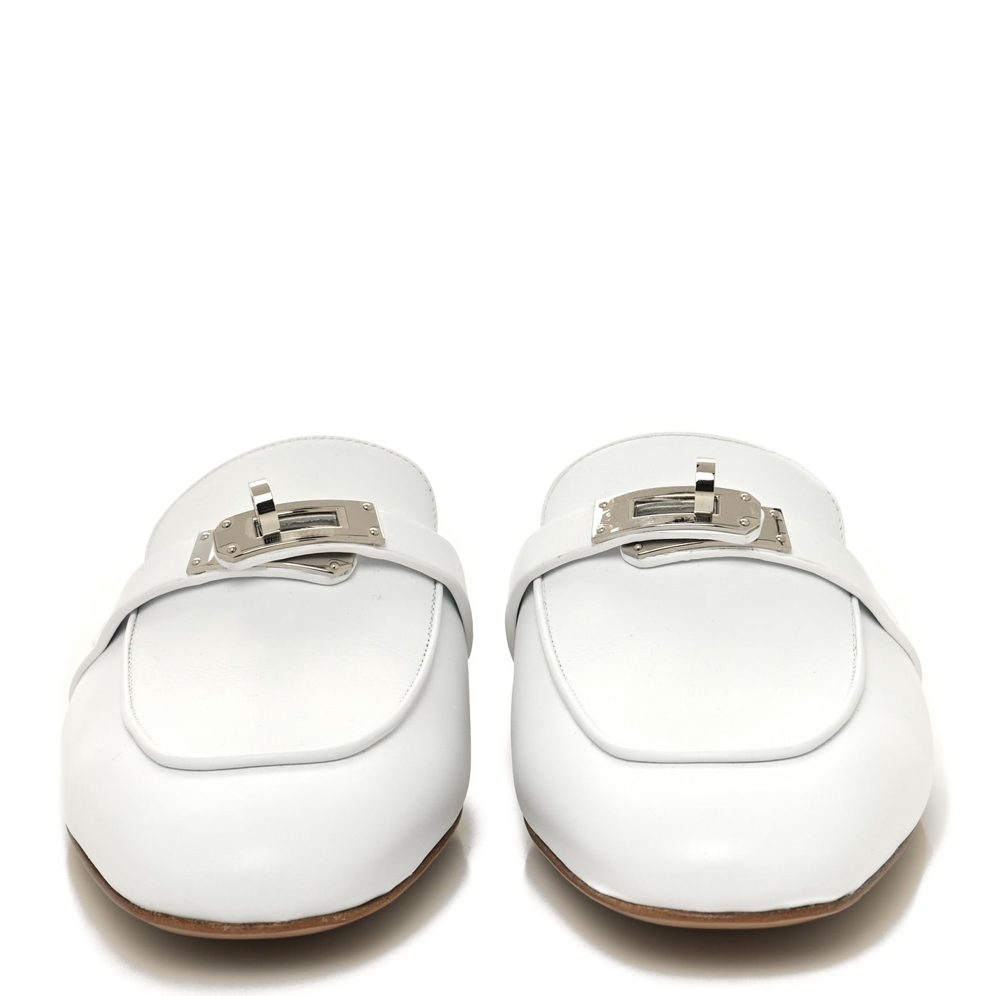 Calfskin Oz Mules 38.5 White