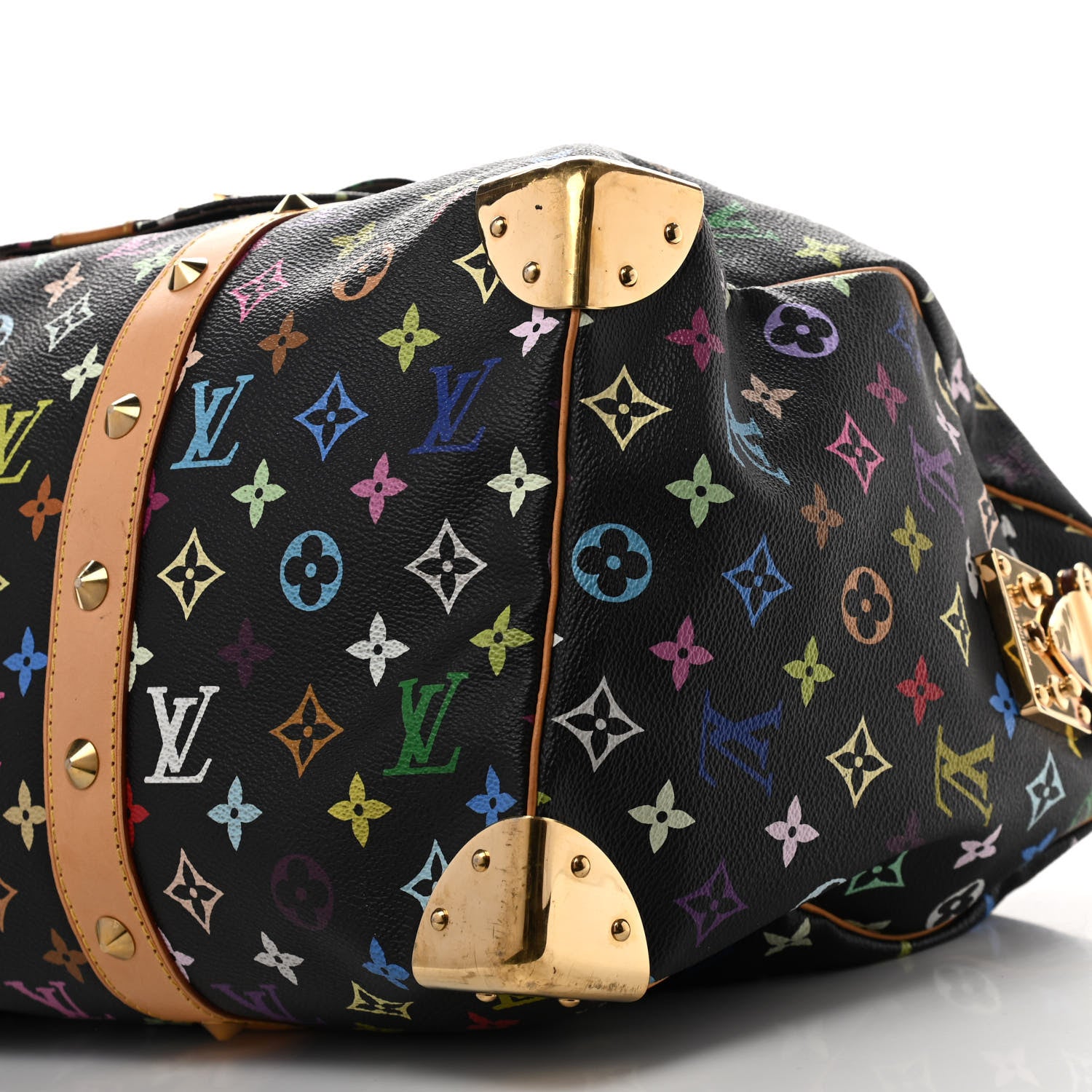 Louis Vuitton Monogram Multicolor Keepall 45 Black 9 of 18