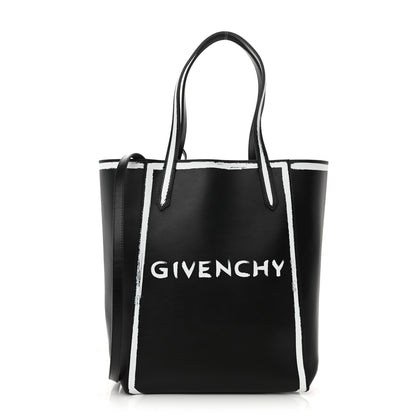 Givenchy Calfskin Logo Print Stargate Shopper Tote Black 3 of 12