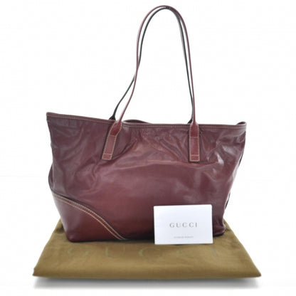Gucci Leather New Britt Tote Red 3 of 9