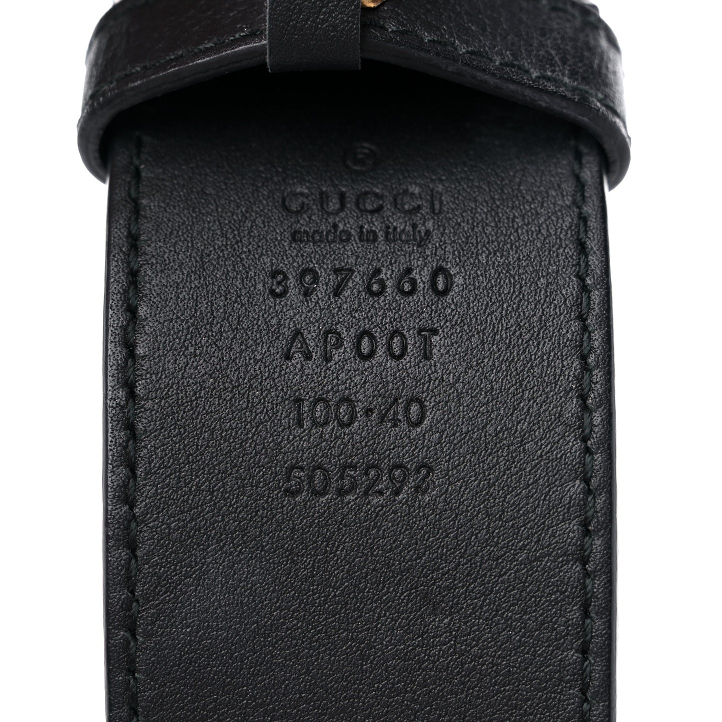 Calfskin Double G 40mm Belt 100 40 Black