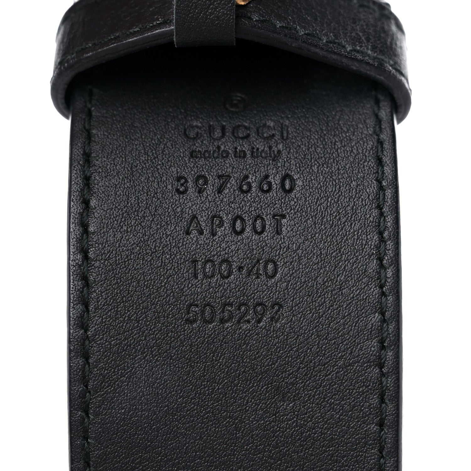 Gucci Calfskin Double G 40mm Belt 100 40 Black 3 of 6