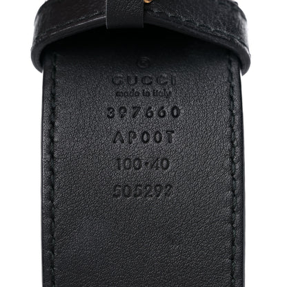Gucci Calfskin Double G 40mm Belt 100 40 Black 3 of 6