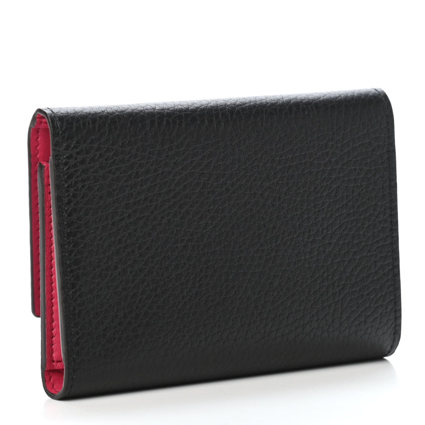 Taurillon Capucines Compact Wallet Black