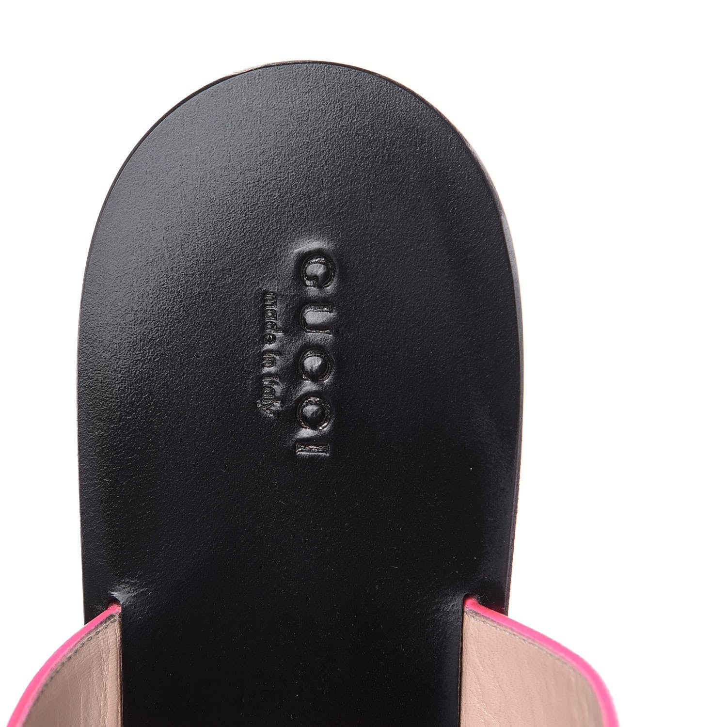 Gucci Calfskin GG Marmont Thong Sandals 42 Fuxia Fluo 6 of 9