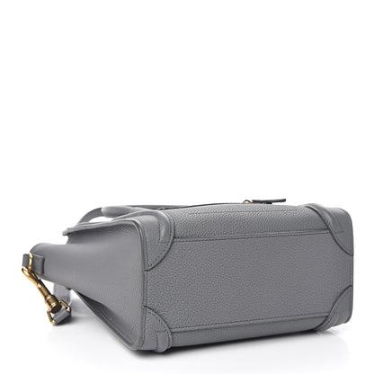 Celine Baby Drummed Calfskin Nano Luggage Kohl 4 of 11