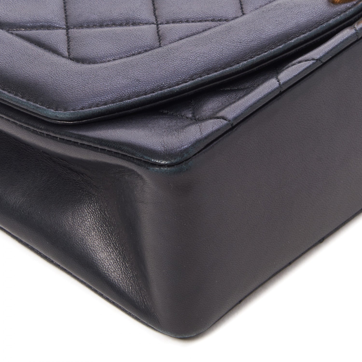 Chanel Lambskin Quilted Medium Single Flap Black 6 of 10