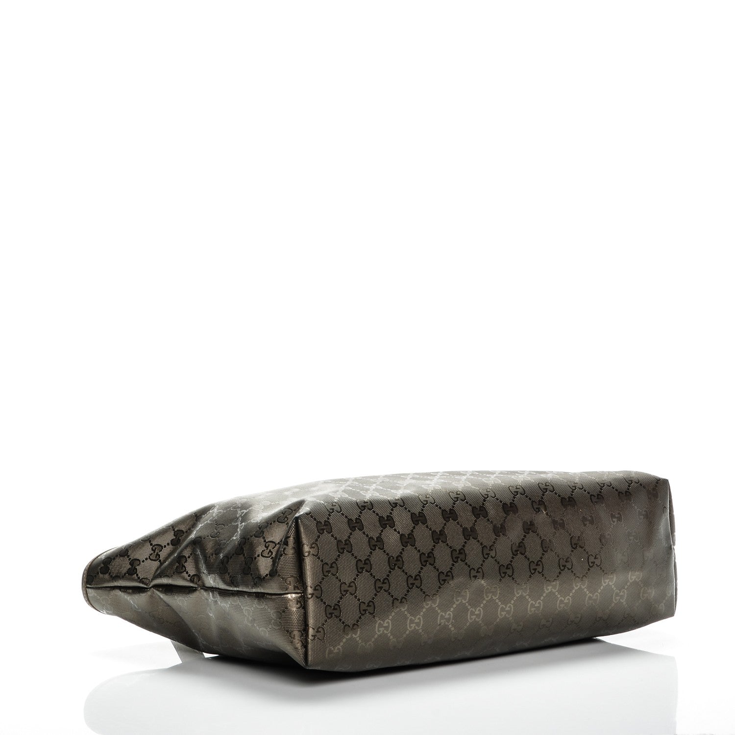 Gucci Imprime Monogram Medium Zippered Shopping Tote Pewter 4 of 13