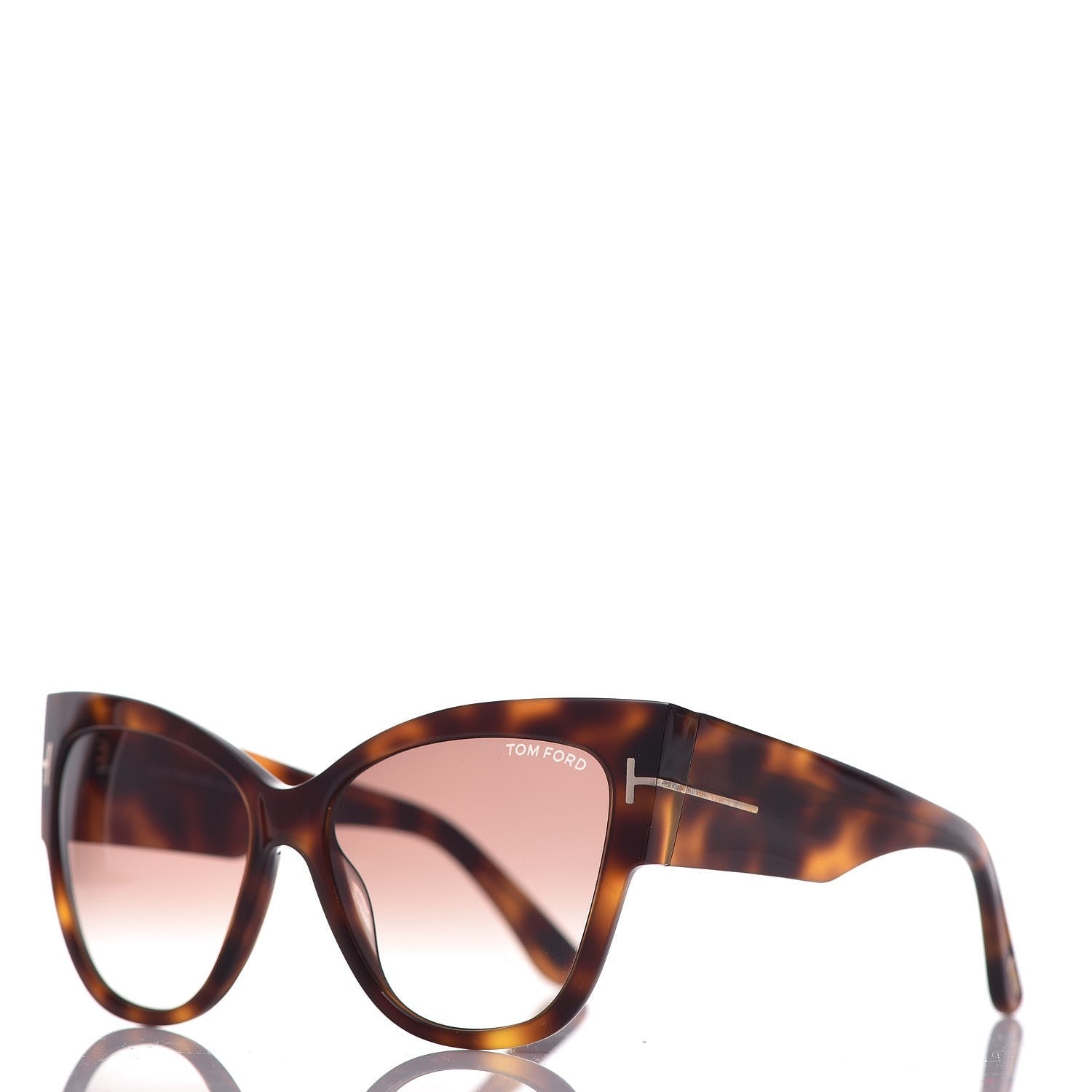 Tom Ford Acetate Anoushka Cat Eye Sunglasses TF371 Tortoise Shell 1 of 8