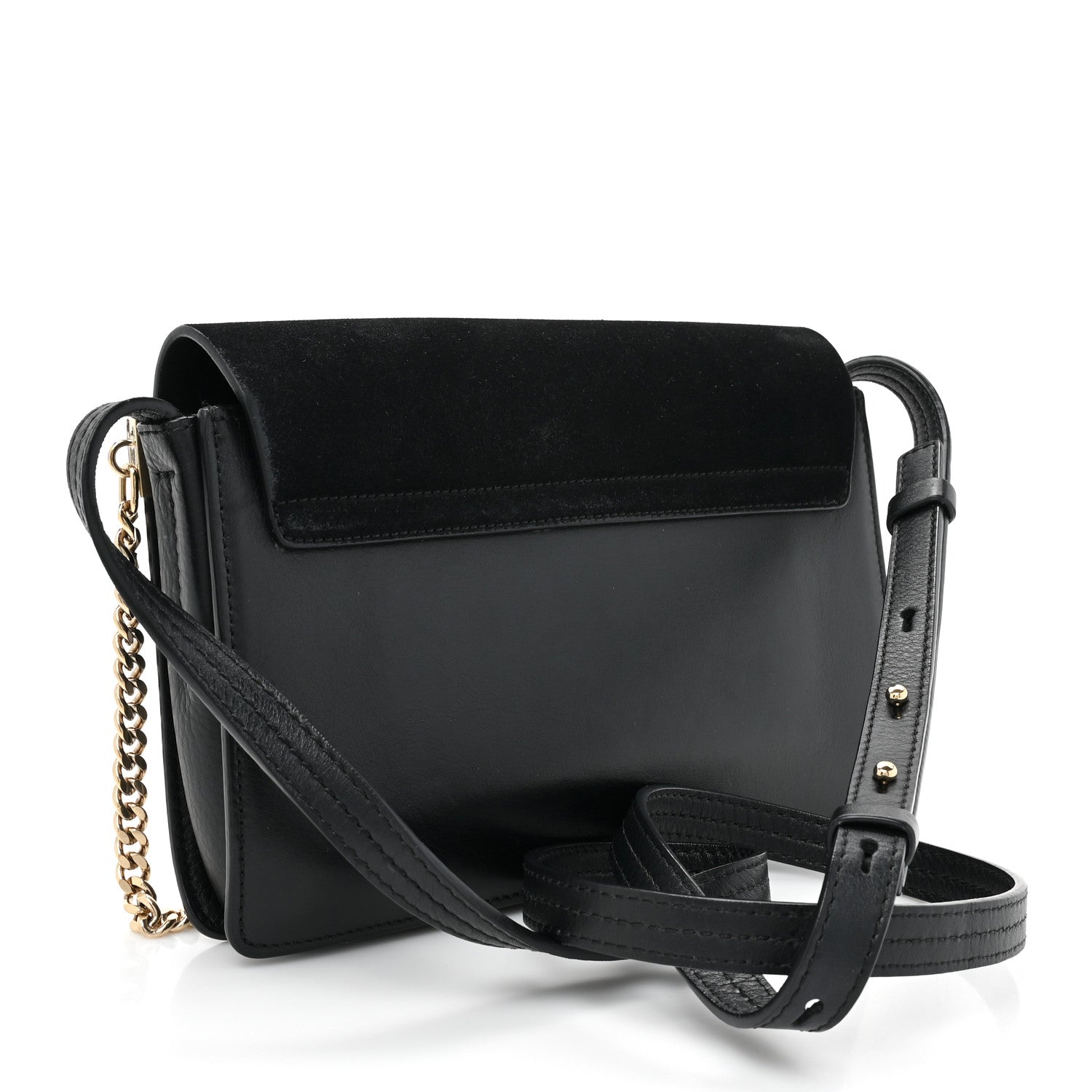Chloe Suede Calfskin Small Faye Shoulder Bag Black 3 of 14