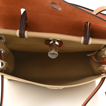 Hermes Vache Hunter Toile Officier Herbag Zip 31 PM Trench Cuivre 6 of 13