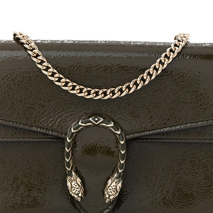 Gucci Crinkled Patent Mini Dionysus Shoulder Bag Green 8 of 10