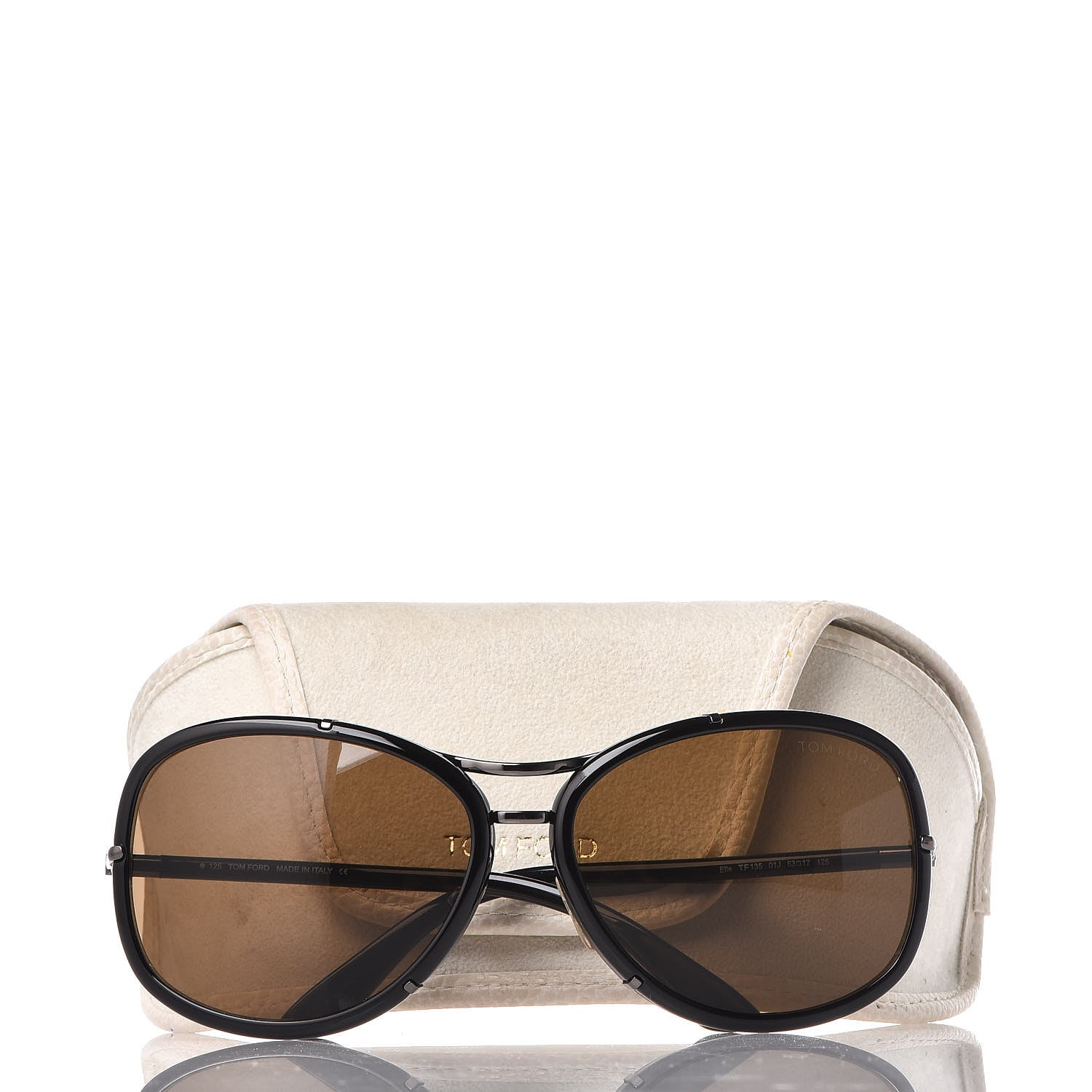 Tom Ford Elle Aviator Sunglasses TF135 Black 7 of 7