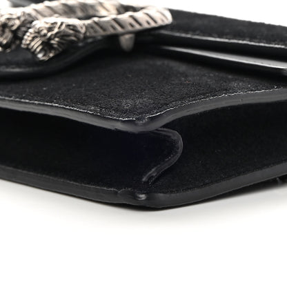 Gucci Suede Super Mini Dionysus Shoulder Bag Black 8 of 11