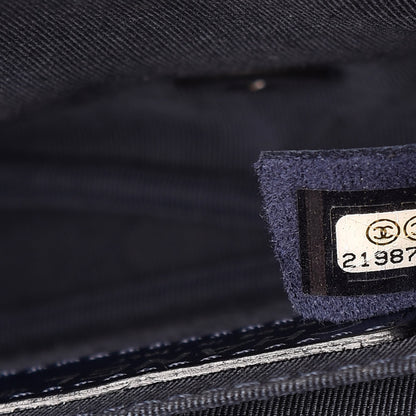 Chanel Lambskin Embroidered Small Flap Navy 7 of 8