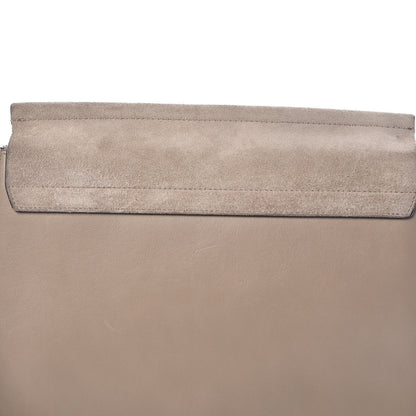 Chloe Calfskin Suede Medium Faye Shoulder Bag Motty Grey 10 of 14