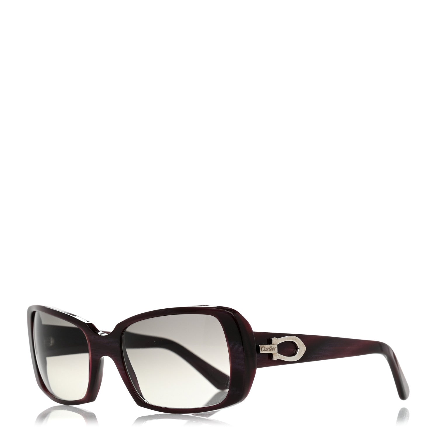 Cartier Square Cypris Sunglasses Burgundy 1 of 8