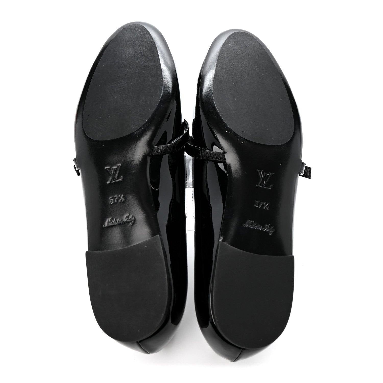 Louis Vuitton Patent Uniformes Ballet Flats 37.5 Black 6 of 10