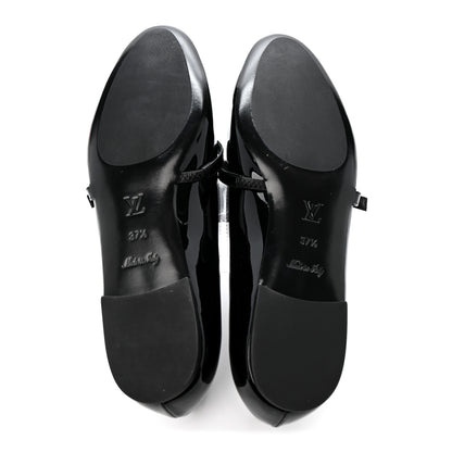 Louis Vuitton Patent Uniformes Ballet Flats 37.5 Black 6 of 10
