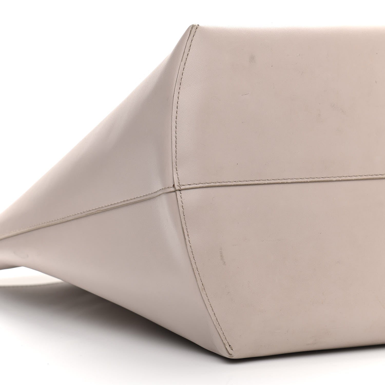 Fendi Vitello Ginevra Elaphe Monster Eyes Shopping Tote Grigio Polvere Naturale 9 of 15