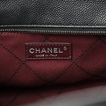 Chanel Caviar Quilted Small Deauville Bowling Bag Black 6 of 10