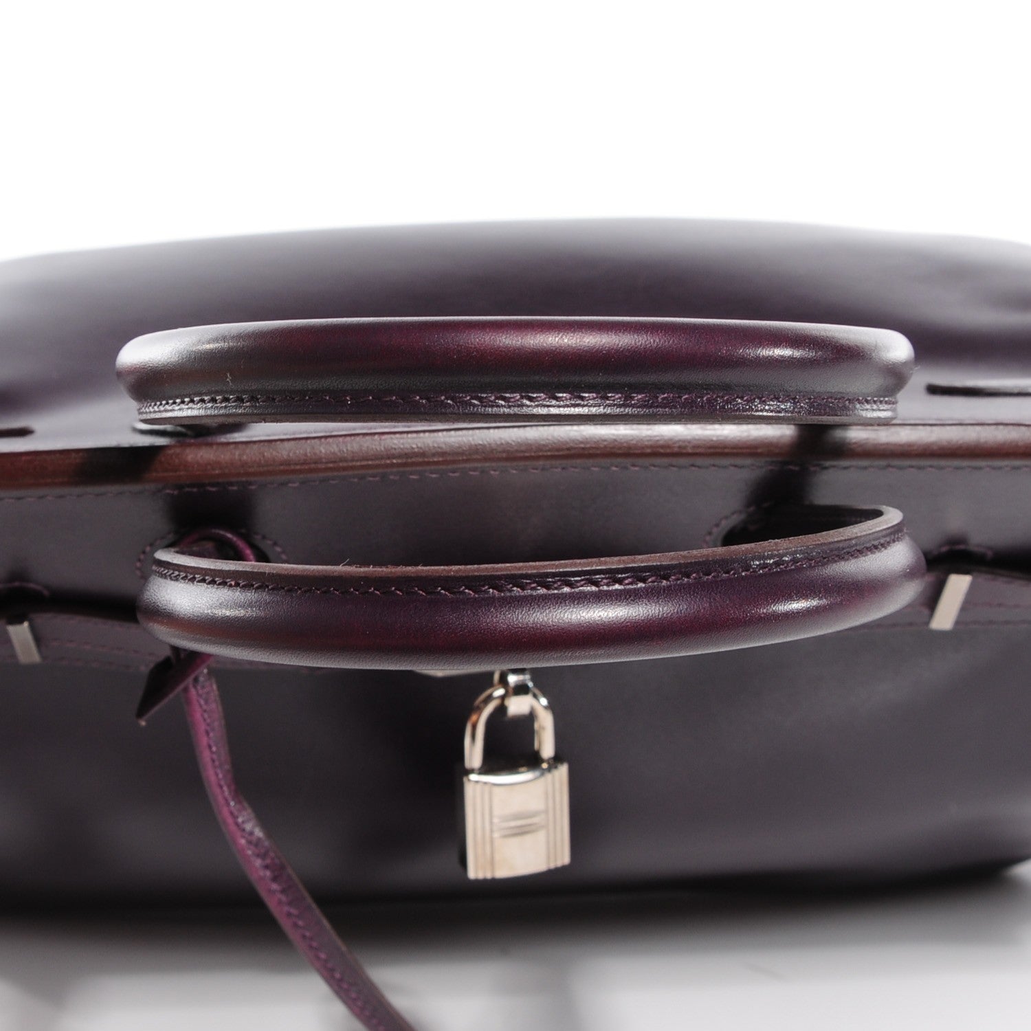 Hermes Box Bi-Color Birkin 30 Raisin Cyclamen 25 of 26