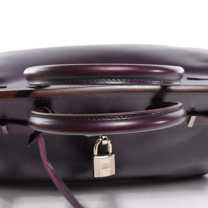 Hermes Box Bi-Color Birkin 30 Raisin Cyclamen 25 of 26