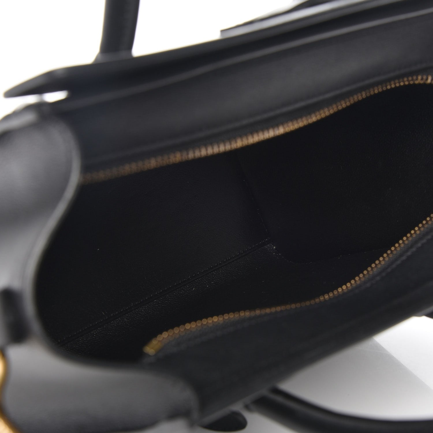 Celine Smooth Calfskin Nano Luggage Black 6 of 8