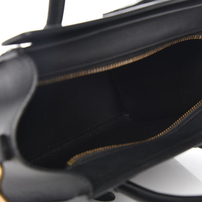 Celine Smooth Calfskin Nano Luggage Black 6 of 8