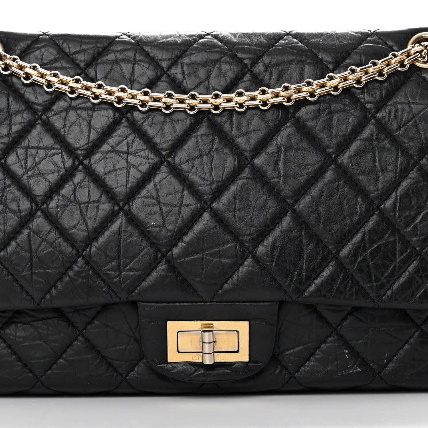 Chanel Aged Calfskin Quilted 2.55 Reissue 227 Flap Black 8 of 18