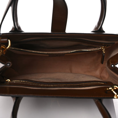 Gucci GG Supreme Monogram Azalea Calfskin Web Medium Jackie 1961 Tote Beige Ebony Brown Sugar 5 of 10