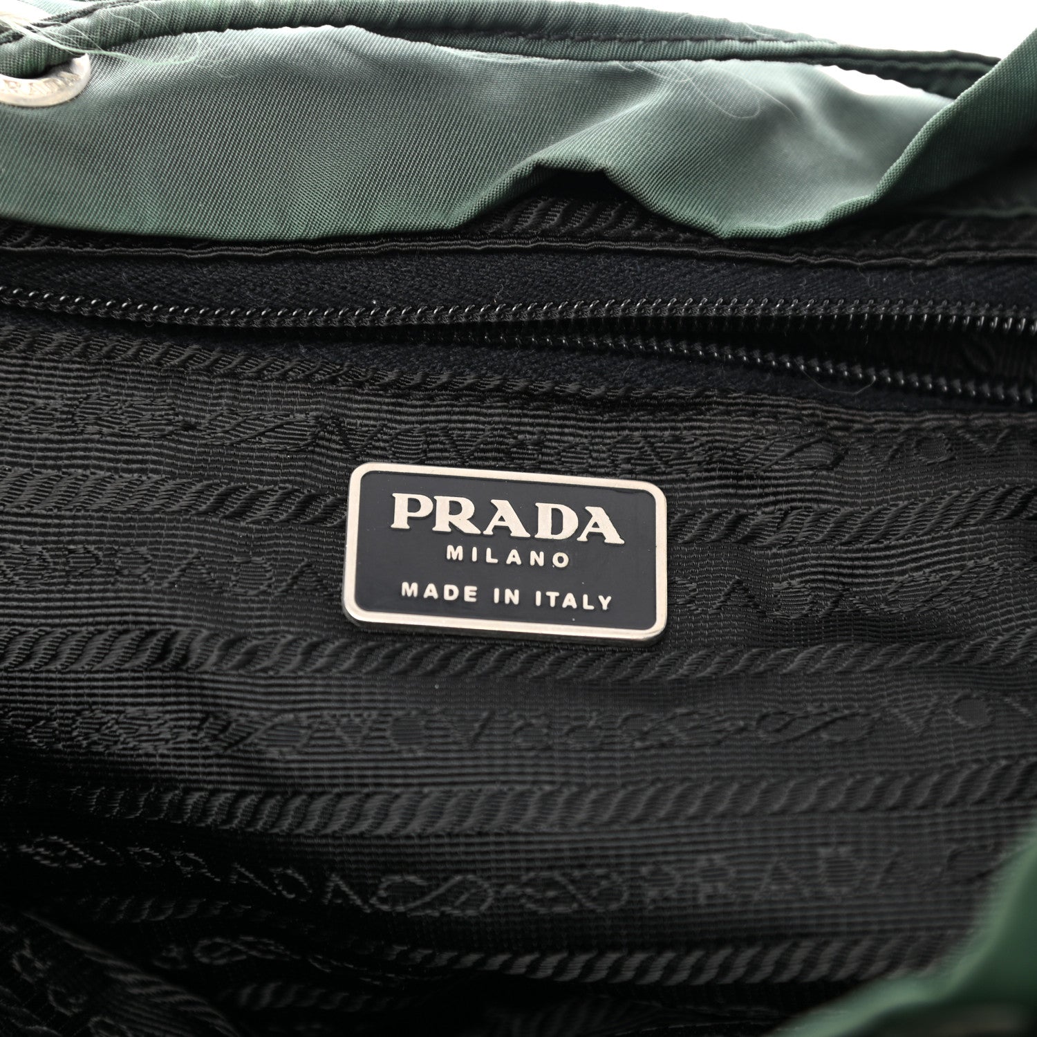 Prada Nylon Vela Backpack Green 6 of 14
