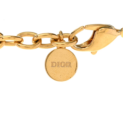 Christian Dior Metal Danseuse Etoile Chain Choker Necklace Gold 5 of 6
