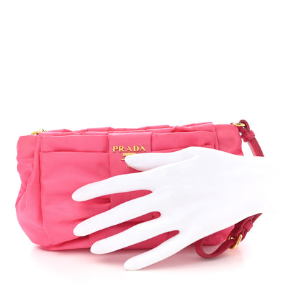 Prada Tessuto Nylon Bow Wristlet Begonia 2 of 9