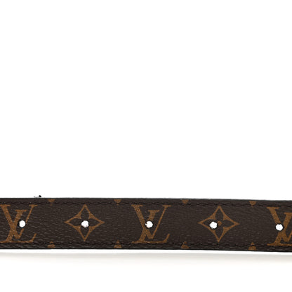 Louis Vuitton Calfskin Monogram 30mm Fall In Love Heart Reversible Belt 80 32 Black 3 of 6