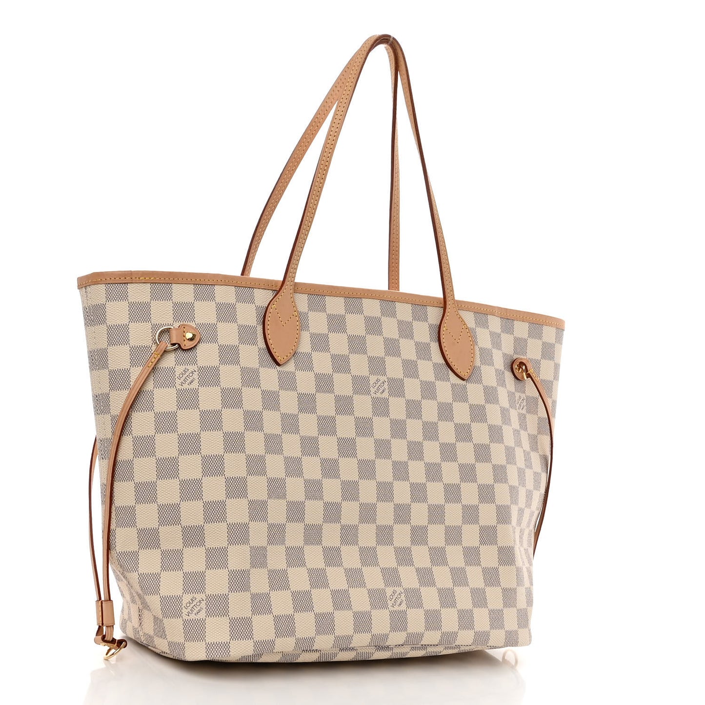 Damier Azur Neo Neverfull MM Rose Ballerine