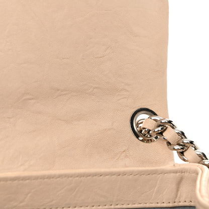 Chanel Washed Lambskin Quilted Medium Chain Around Messenger Beige 11 of 11