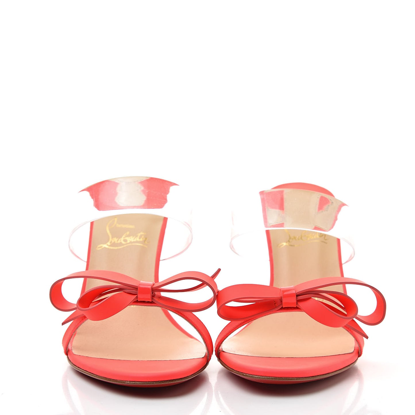 Matt Patent PVC Just Nodo 85 Slide Sandals 35.5 Fluo