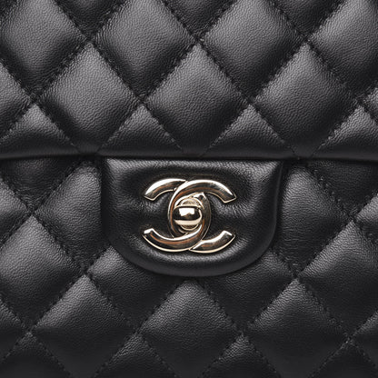 Chanel Lambskin Quilted Flap Clutch Black 10 of 10
