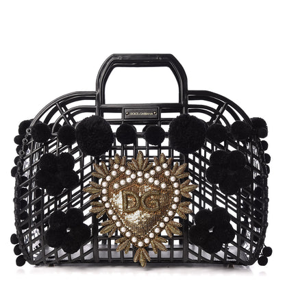 Dolce & Gabbana PVC Cage Market Tote Black 1 of 9