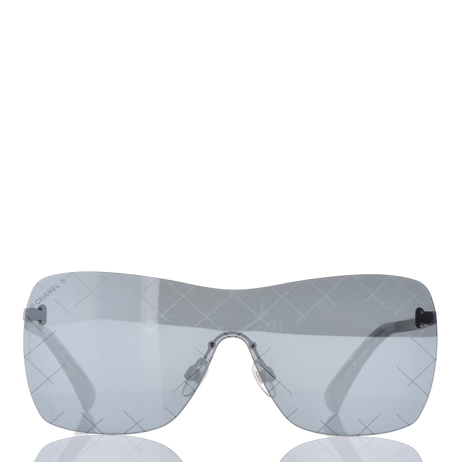 Chanel Shield Runway Sunglasses 4215 Silver 2 of 7