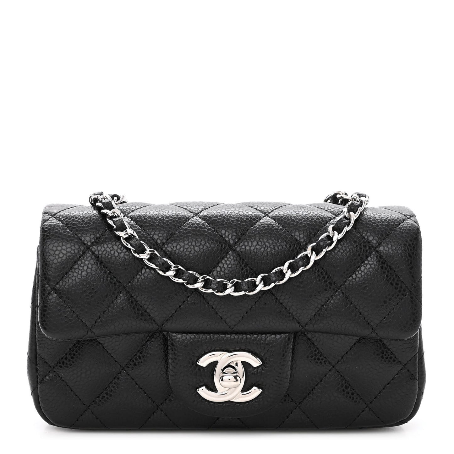 Caviar Quilted Extra Mini Flap Black
